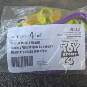 Pampered Chef Disney Toy Story 4 Pancake Molds & Stencils 100114 - Set Of 6